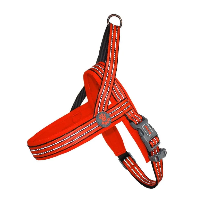 Doco Vario Neoprene Harness Reflective - Safety Orange - Small
