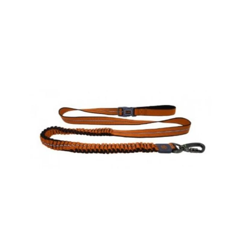 Doco Vario Easy Snap Bungee Reflective Leash Orange Small