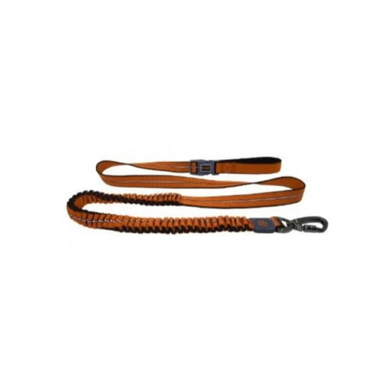 Doco Vario Easy Snap Bungee Reflective Leash Orange Medium