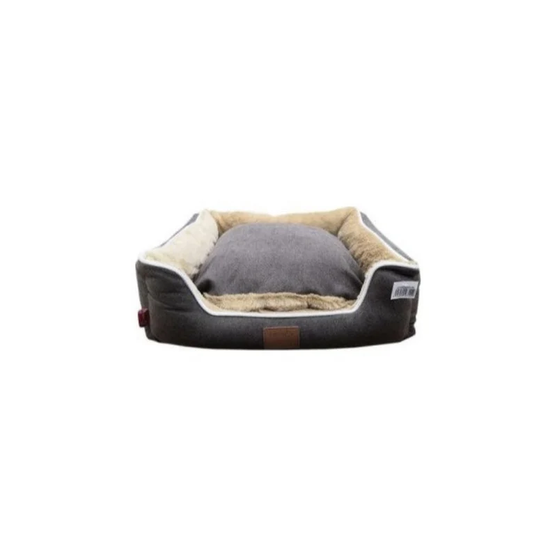 Catry Pet Cushion Luxury Black & Beige White Beeding