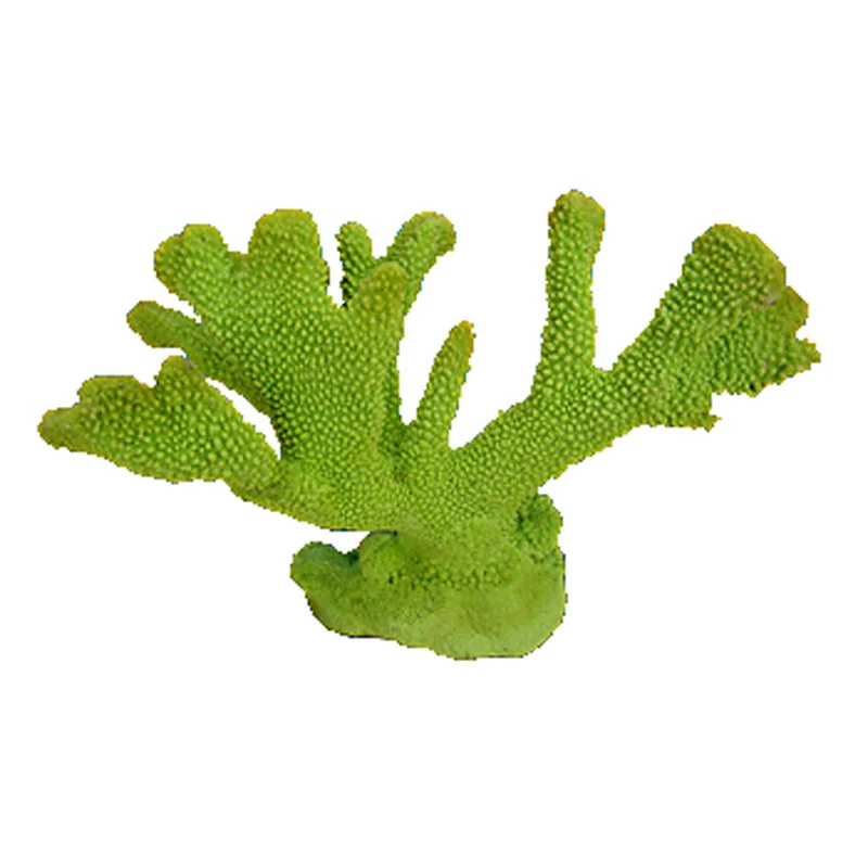 Nature's Image Ni-63A Pocillopora Eydouxi Green 8x13x9 Inch. Replica Coral