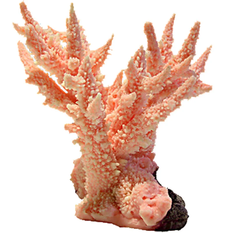 Nature's Image Ni-19B Acropora Abrotanoides Pink 6x5x5 Inch. Branching Acropora Replica Coral