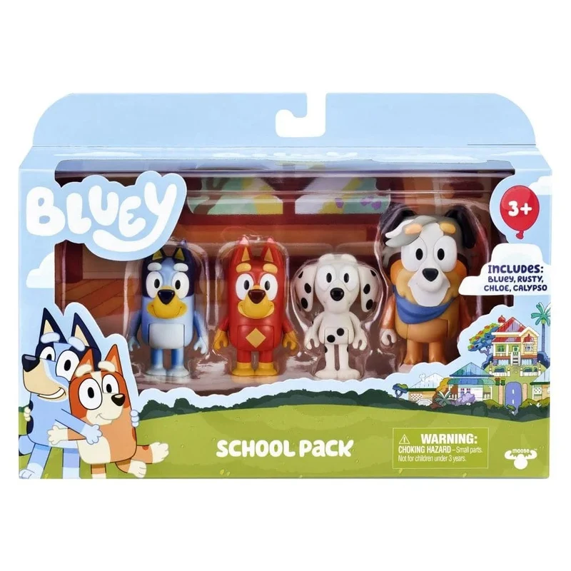Bluey & Friends School Figure Set 4pack
