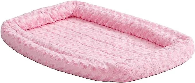 Midwest Quiet Time Pink Fashion Double Bolster Bed Pink 24inch