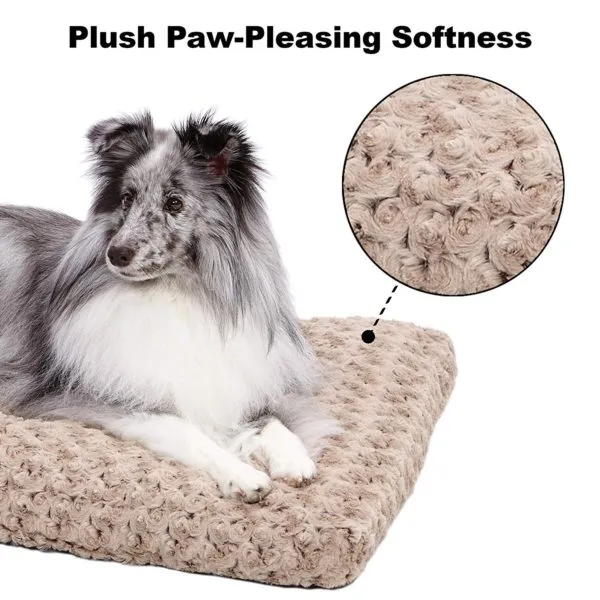 Midwest Ombre Mocha Swirl Fur Pet Bed, Brown, 42 Inches
