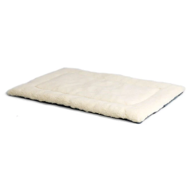 Midwest Fleece Blue Paw Print Reversible Bed Blue / White 42inch