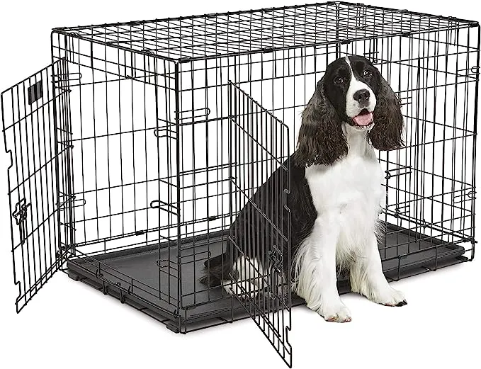 Midwest Crate Life Stages Double Door Black 36inch