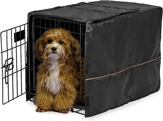 Midwest Black Polyester Crate Cover Black 22inch