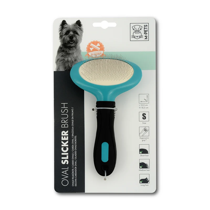 M-PETS Oval Slicker Brush Small