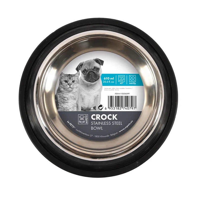 M-PETS Crock Stainless Steel Bowl Medium