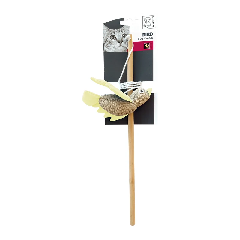 M-Pets Bird Cat Wand Assorted Colors Assorted Colors