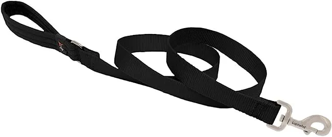 LupinePet Harness Leash for Dog Black 4ft x 1"