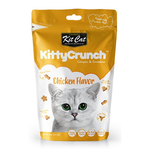 Kit Cat Kitty Crunch Chicken Flavor Cat Treat 60gm