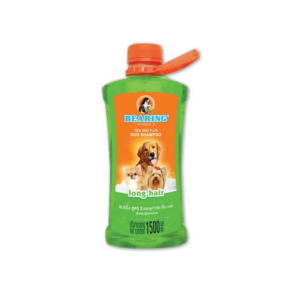 Bearing Formula 3 Tick & Flea Dog Shampoo Long Hair 600ml