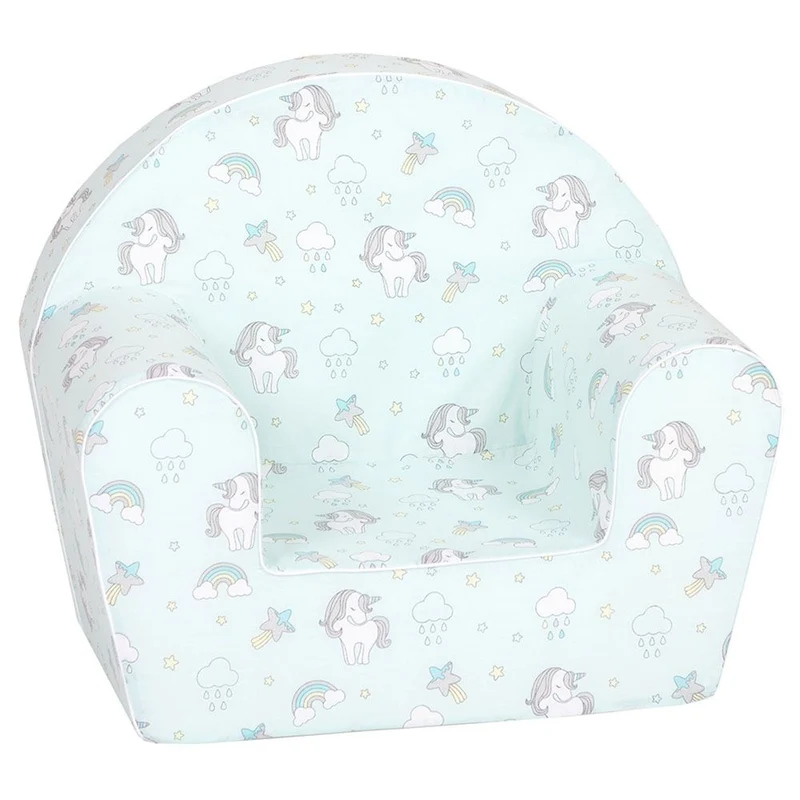 Delsit Bean Chair Mint - Unicorns