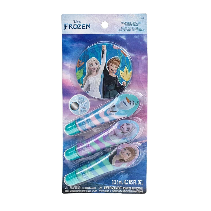 Disney - Frozen Townley Girl 3 Pk Swirl Lip Gloss With a Mirror