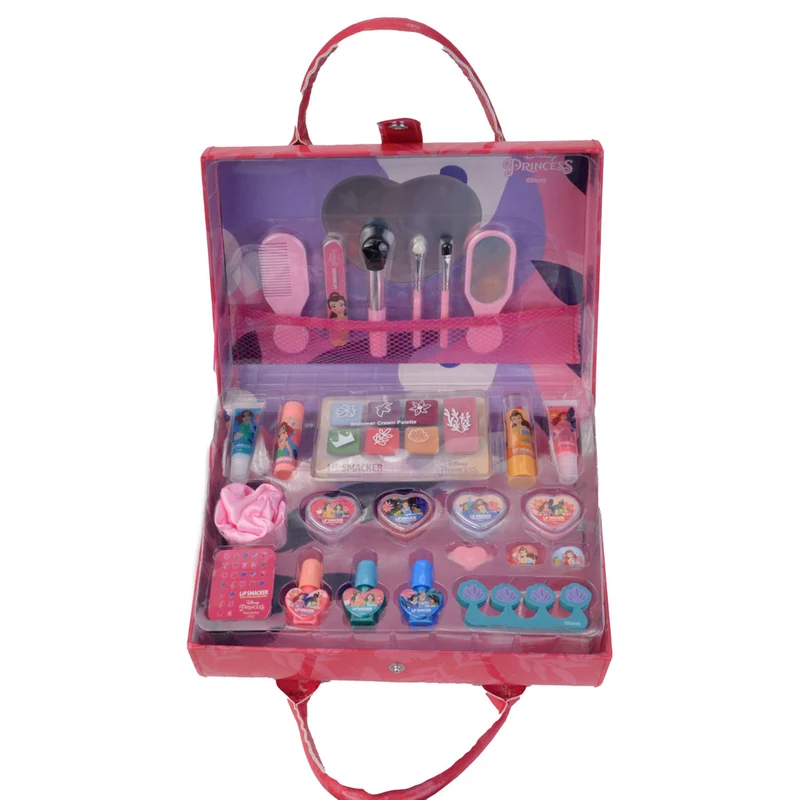Disney - LipSmacker Disney Princess Makeup and Accessories Weekender Case