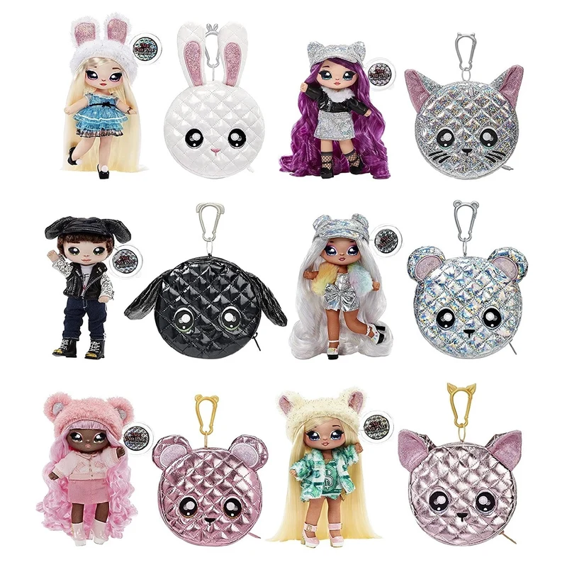 Na Na Na Surprise 2 in 1 Pom Doll Glam S1 Metallic Asst in Sidekick