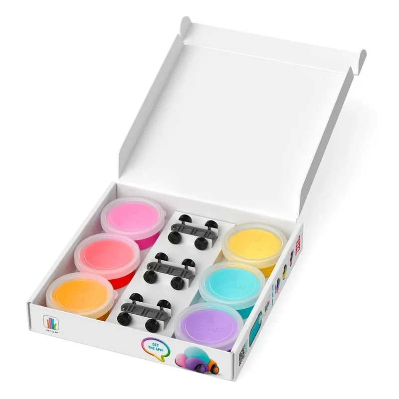 HEY CLAY - Happy Cars Set 6 Cans