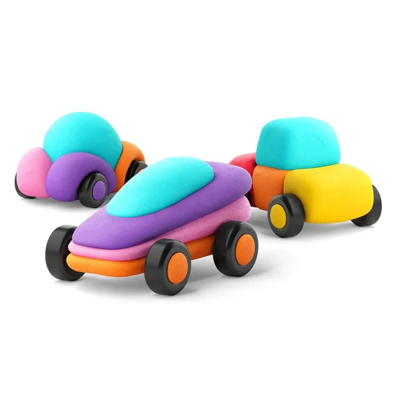 HEY CLAY - Happy Cars Set 6 Cans