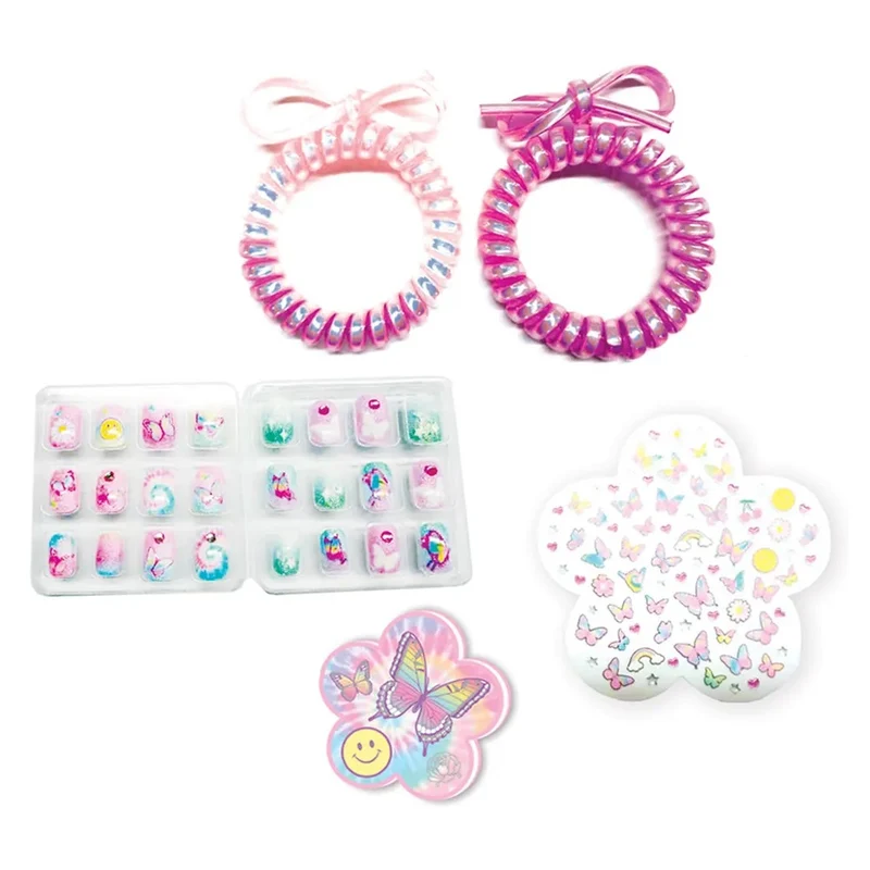 Hot Focus Fancy Nails - Tie Dye Butterfly