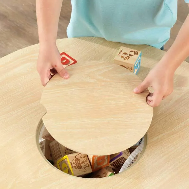Kidkraft Round Table & 2 Chair Set - Natural White