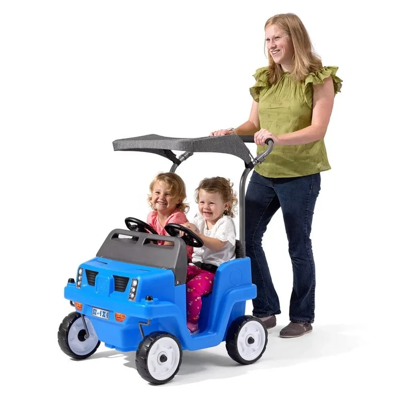 Step2 Side-by-Side Push Around SUV Two-Seater Push Car - Blue