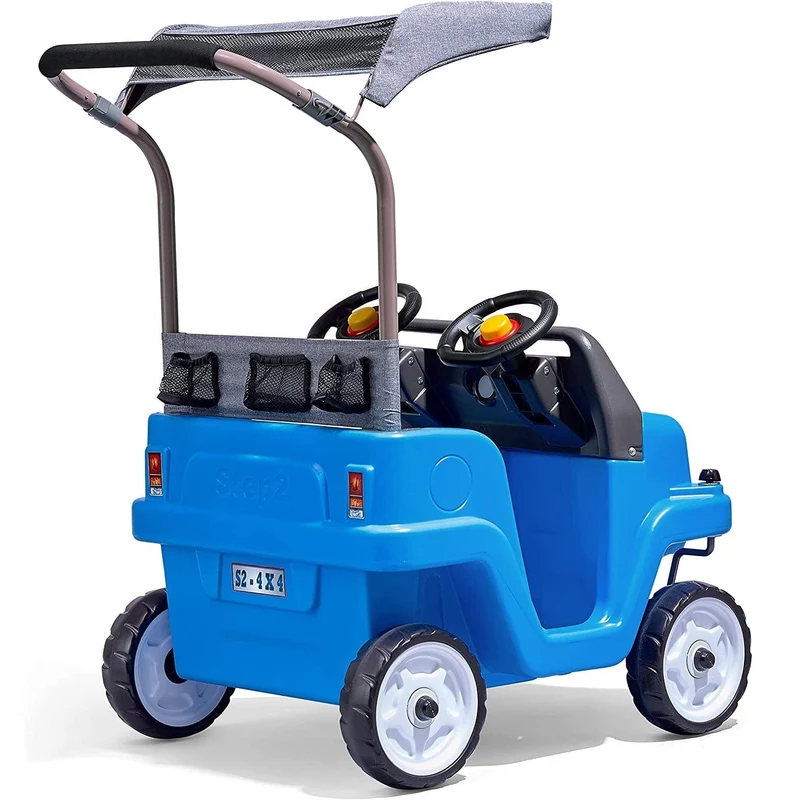Step2 Side-by-Side Push Around SUV Two-Seater Push Car - Blue