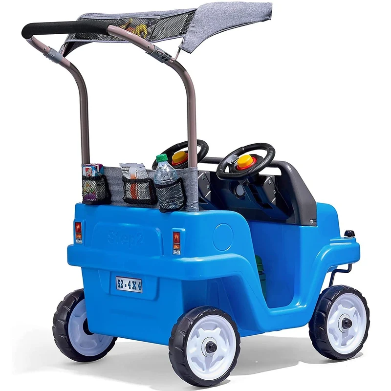 Step2 Side-by-Side Push Around SUV Two-Seater Push Car - Blue
