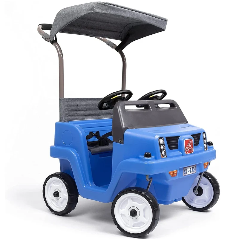 Step2 Side-by-Side Push Around SUV Two-Seater Push Car - Blue