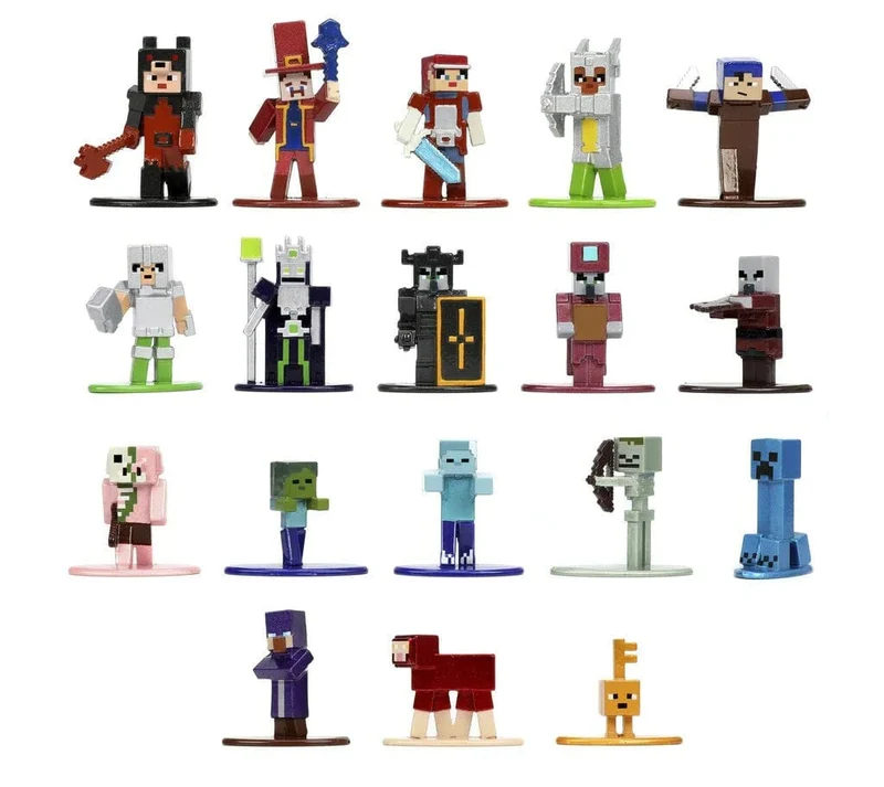 Jada - Minecraft Multi Pack Nano Figures,Wave 7 - 1:65 18Pcs