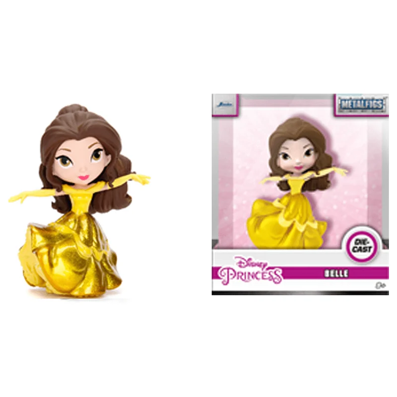 Disney Metalfigs Princess Belle Gold Gown Die Cast 10cm