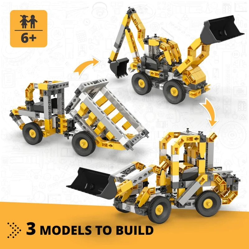 Engino Creative Builder Wheeled Loader Machinery Set