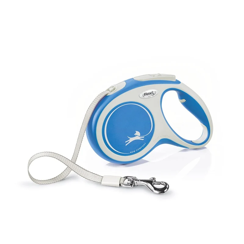 Flexi New Comfort Tape Leash 5m - Blue/Medium