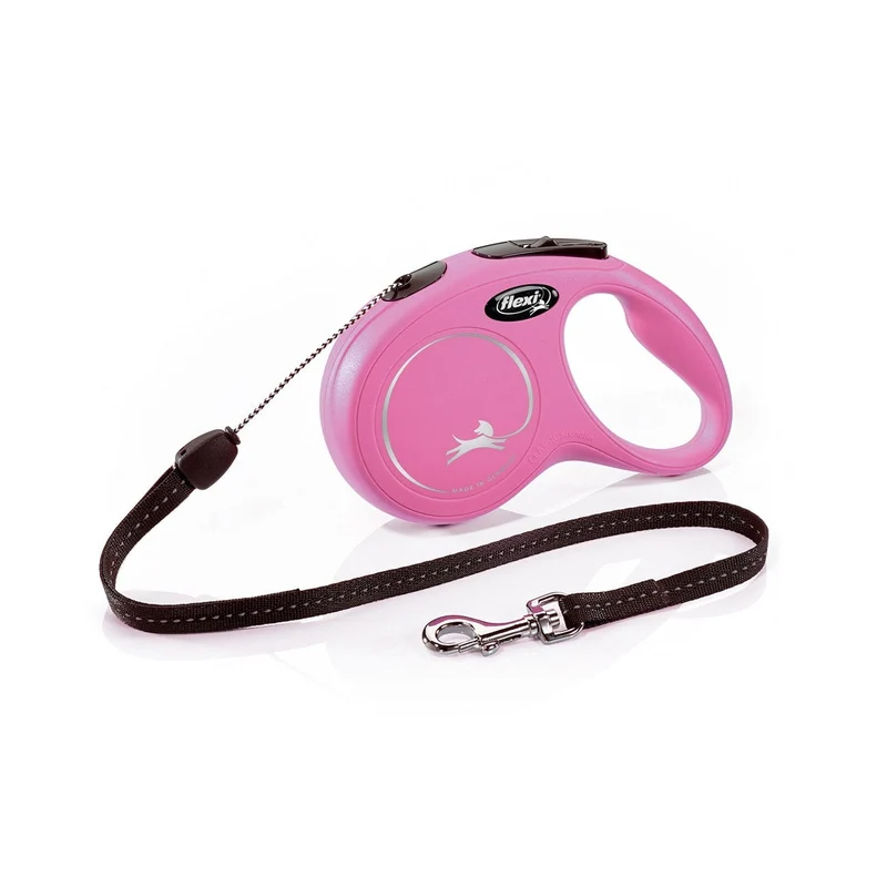 Flexi New Classic Comfort Cord 8m - Small/Black&Pink