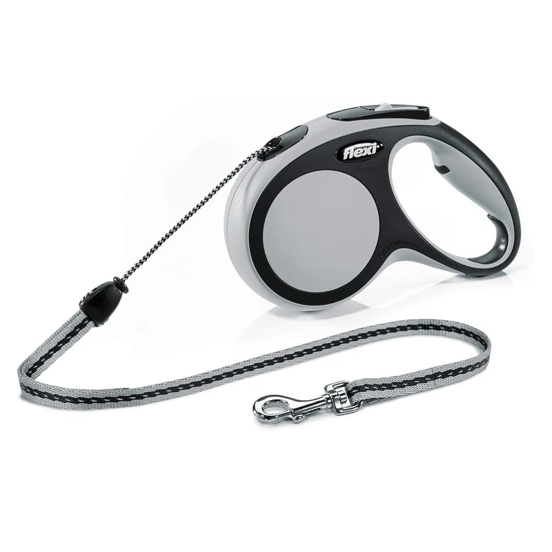 Flexi Automatic Leash Flexi New Comfort Cable 8m - Medium/Grey