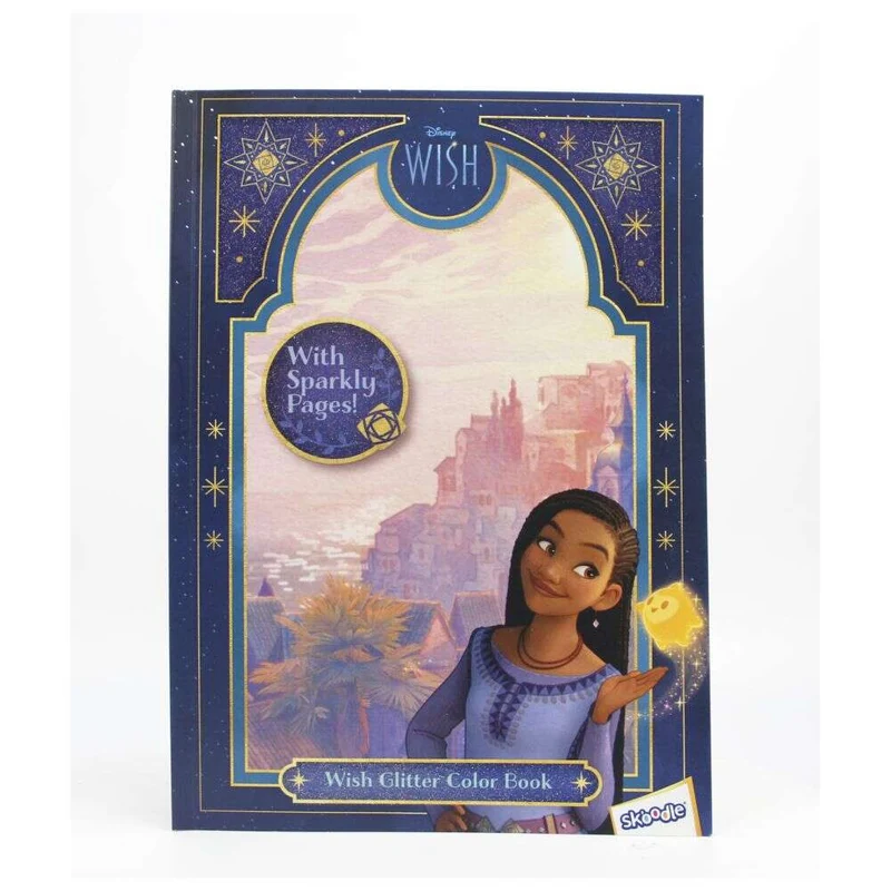 Hatim Skoodles Disney Wish Glitter Colouring Book