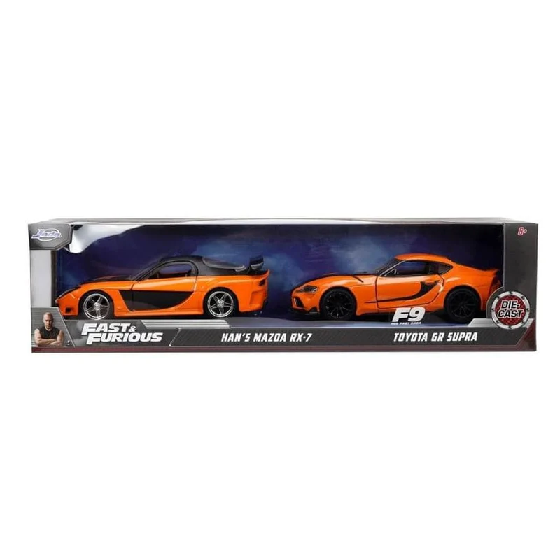 Jada - Fast & Furions Twin Pack 1:32 Mazda Rx-7 & Toyota Gr Supra