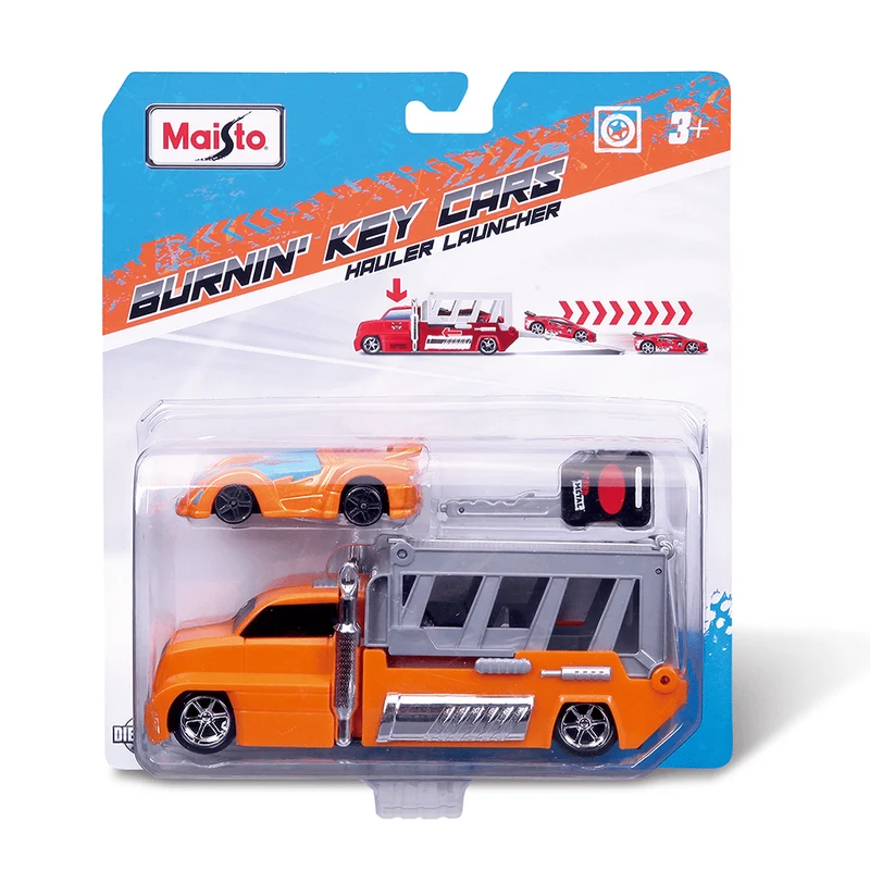 Maisto Burnin Key Car Launcher Hauler