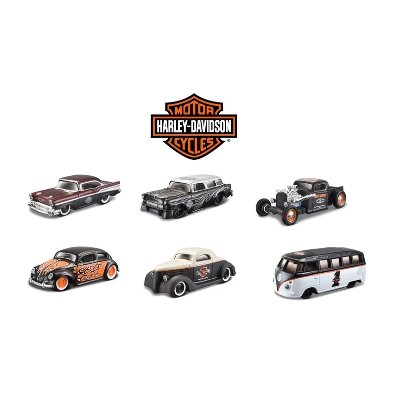 Maisto 1:64 H-D Custom Cars Assorted - Windowback 24Pcs