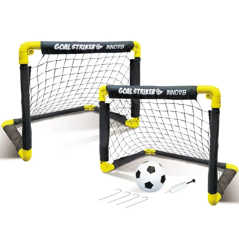 Hatim Hostfull Folding Double Mini Soccer Goal Set