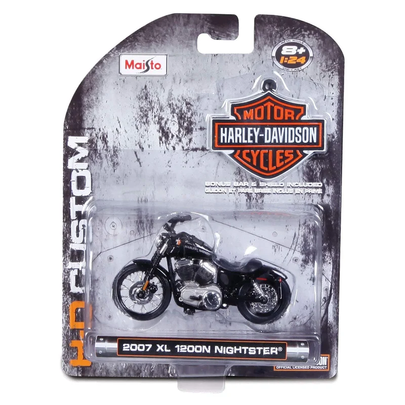 Maisto 1:24 Hd Motorcycles Full-Color Blister Card