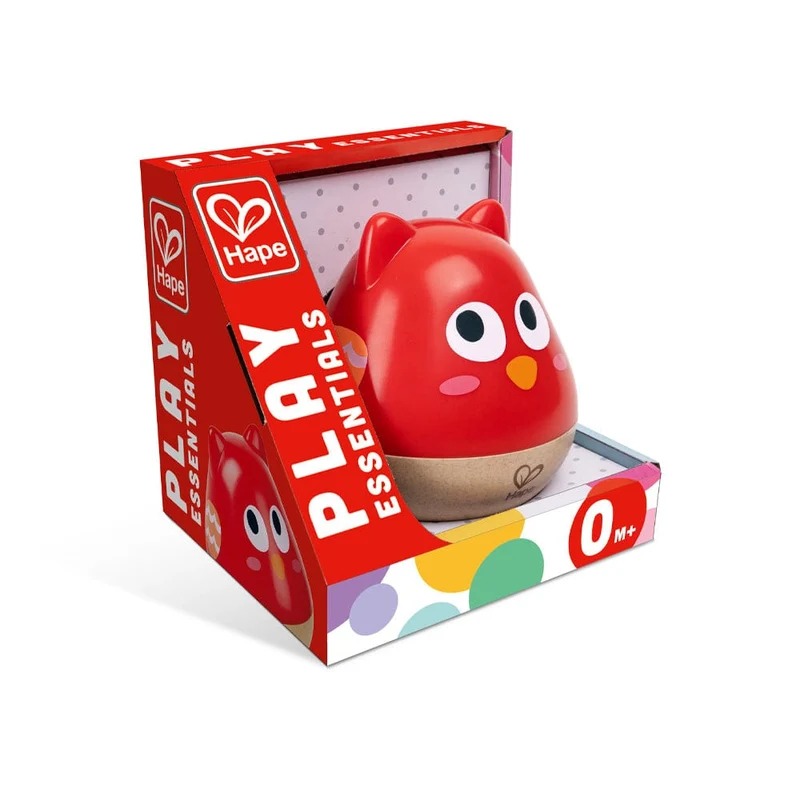 Hape Owl Musical Wobbler / Red