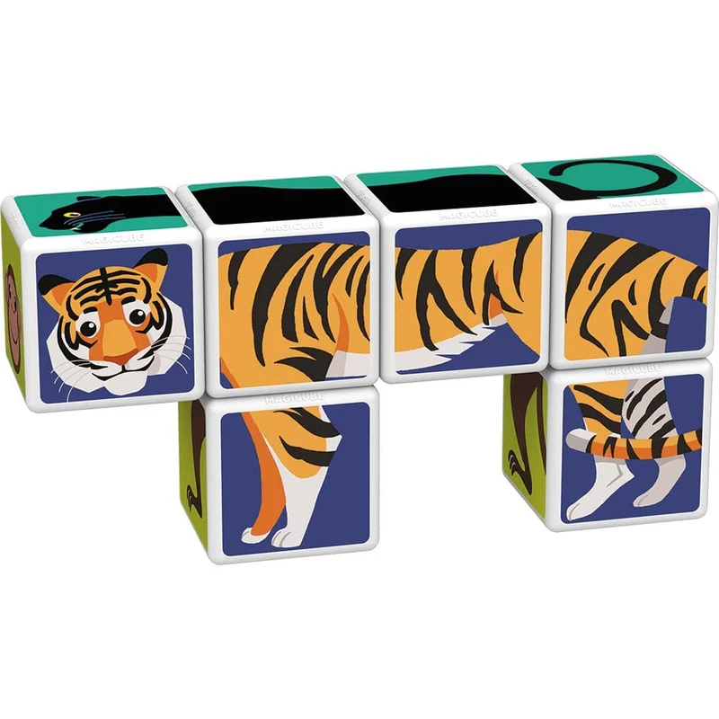 Geomag Magicube Printed Jungle Animals + Cards 9 pcs