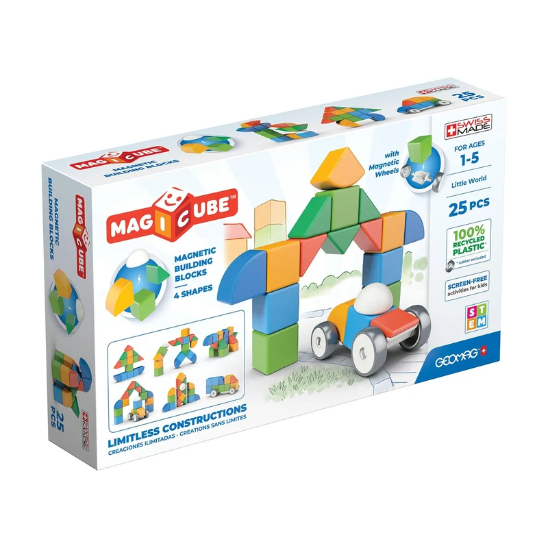 Geomag Magicube 4 Shapes Recycled Little World 25 pcs