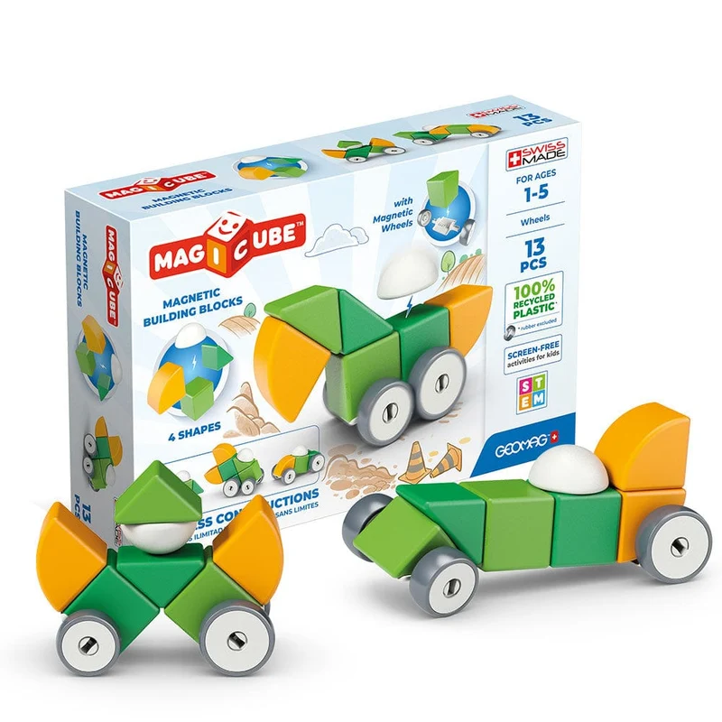Geomag Magicube 4 Shapes Recycled Wheels 13 pcs