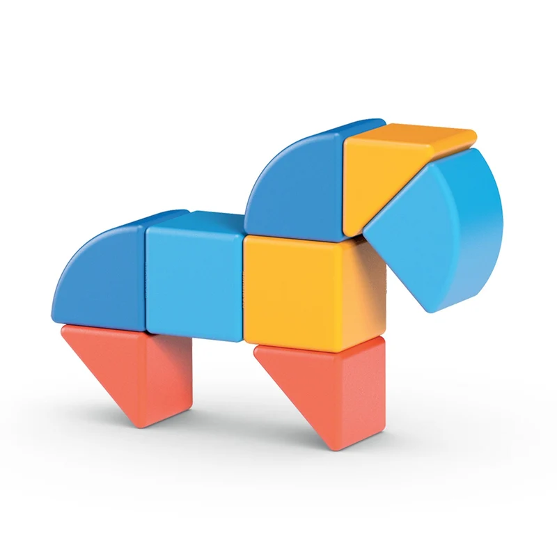 Geomag Magicube 3 Shapes Recycled Animals 9 pcs