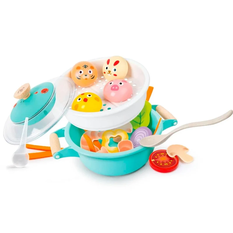 Hape Little Chef Cooking & Steam Playset