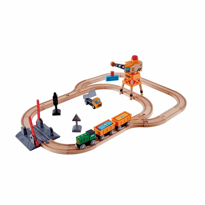 Hape Sea & Rail Cargo Transport Set