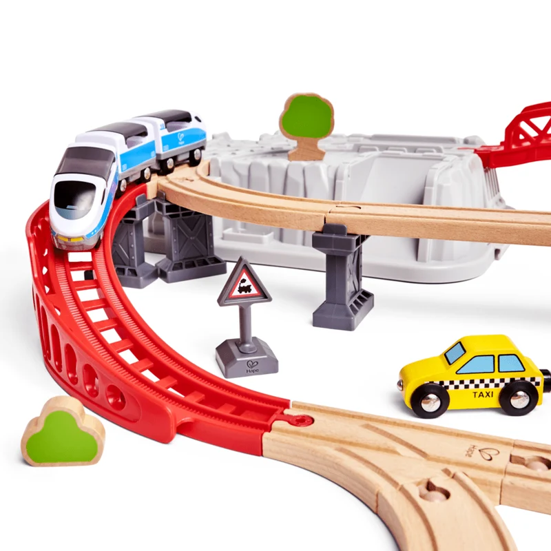 Hape City Train Bucket Set